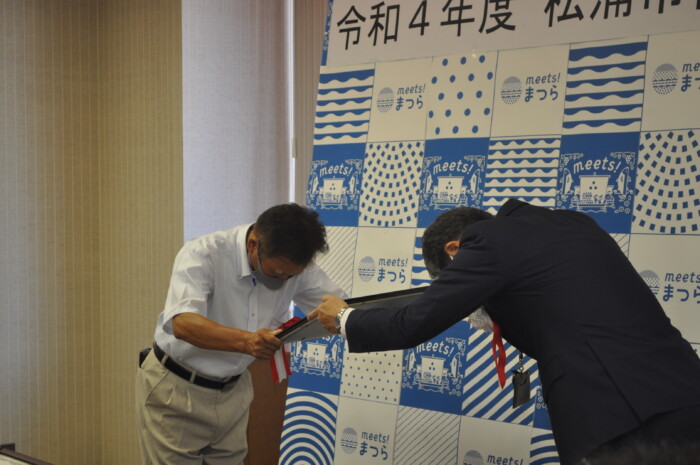 松浦市　令和3年度優秀工事業者表彰式に出席しました